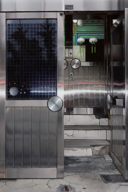 John Stark, 'Enter', 2014, Oil on wood panel, 30 x 22 cm