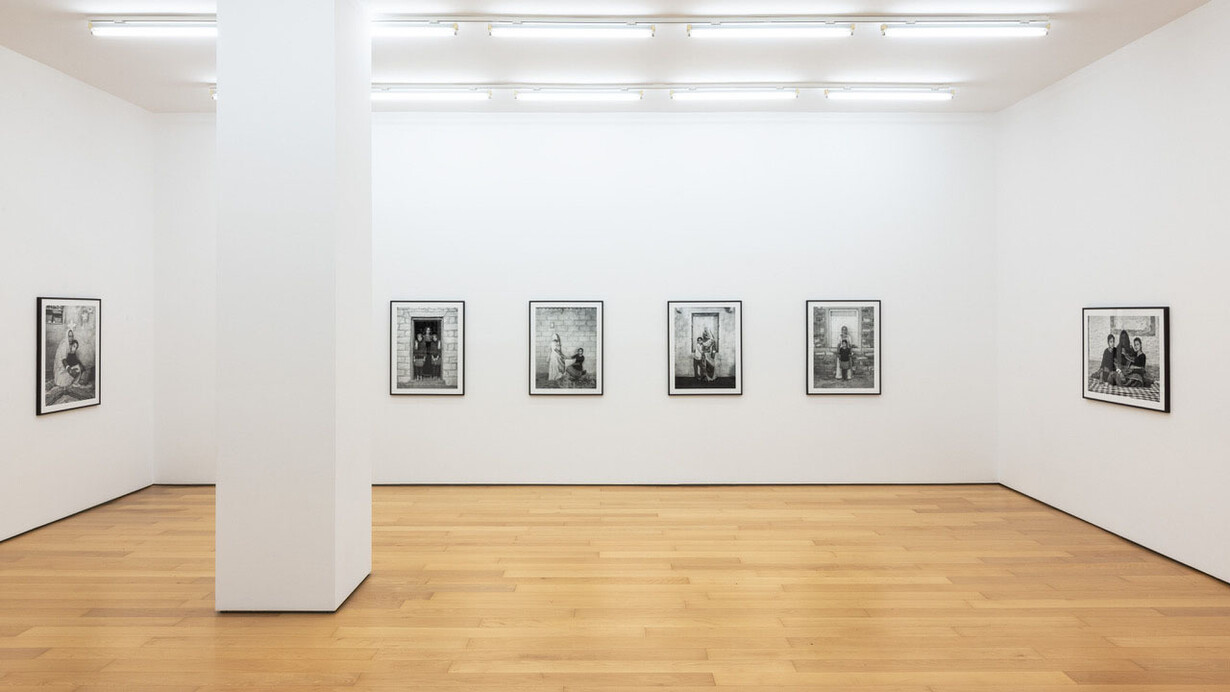 Lina Bertucci, Mother, daughter, desert moon, exhibition view. Courtesy of Eleni Koroneou Gallery