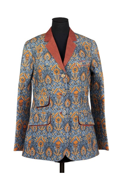 Ajrakh inspired jacket by Rajesh Pratap Singh, digitally printed linen, New Delhi © Victoria and Albert Museum, London