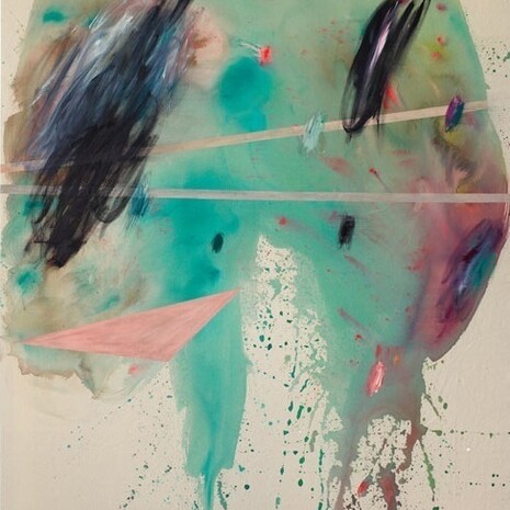 Clare Price, Quiver, Acrylic and Oil on Canvas, 2014