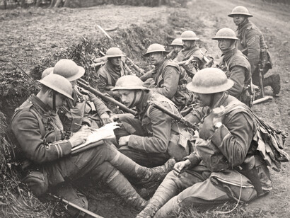 Trinchera durante la Primera Guerra Mundial
