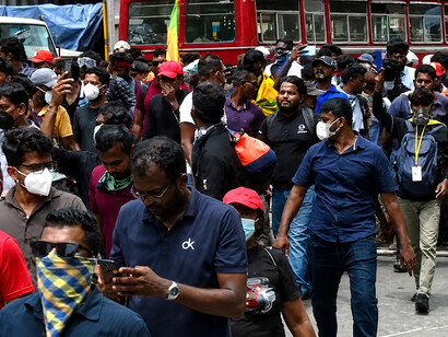 Amid Sri Lanka’s worst economic crisis since independence in 1948, protesters gather as the island struggles with a severe foreign exchange shortage that has disrupted imports of fuel, food, and medicine, deepening inflation and economic instability