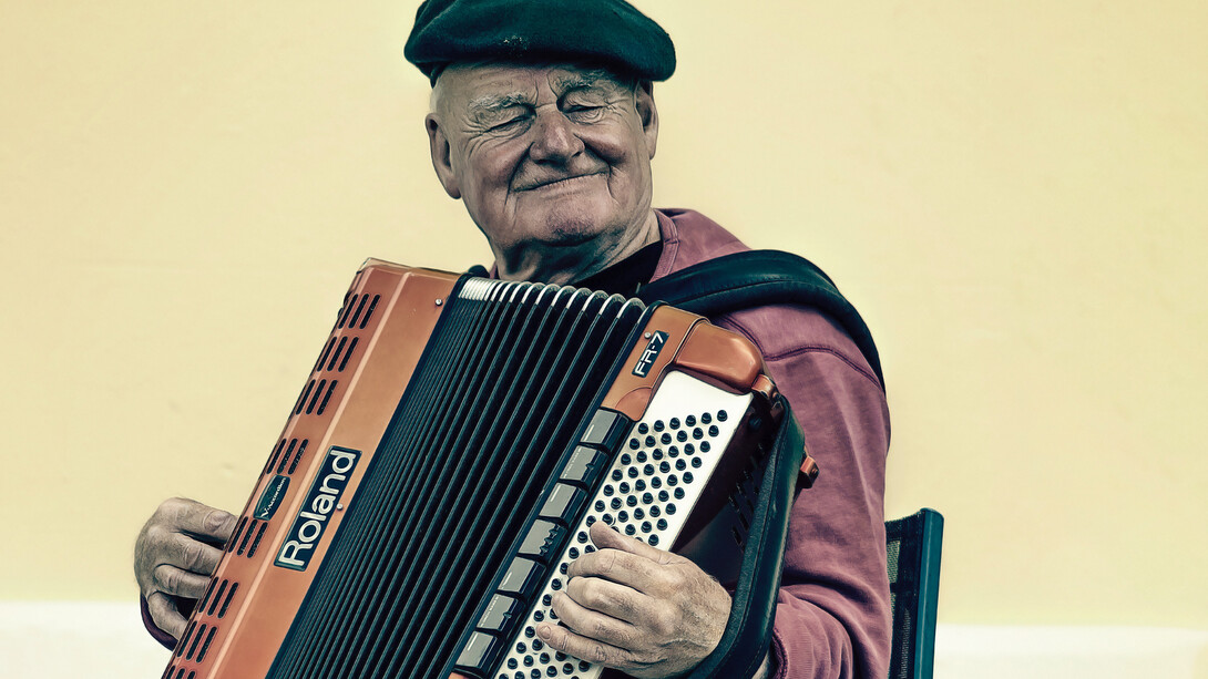 Accordéoniste. La musique fait des miracles sur notre humeur