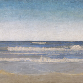 Niels Skovgaard, Heavy Swells at the West Coast of Jutland, 1894, Tempera on canvas, 92 x 147 cm. Courtesy of National Gallery of Denmark
