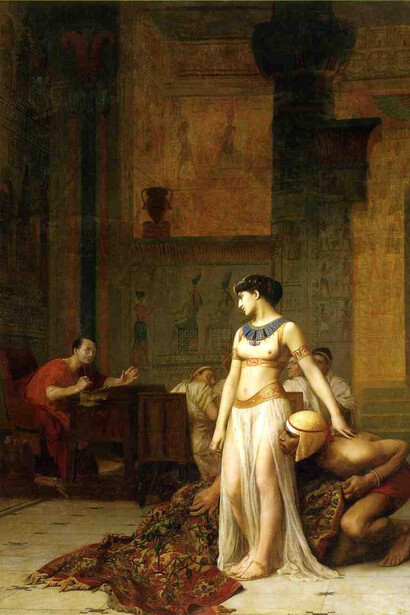 Jean-Leon Gerome - Cleopatra and Caesar 