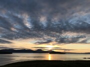 Sunset over The Macleod’s Tables mountains taken from Ullinish. Photo by Scott Ross