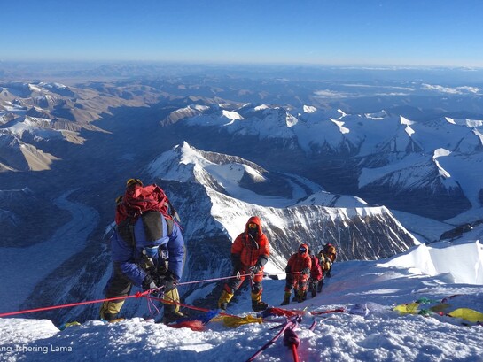 Mountaineers of Ang's Himalayan adventure are going for the Everest Summit push, Nepal