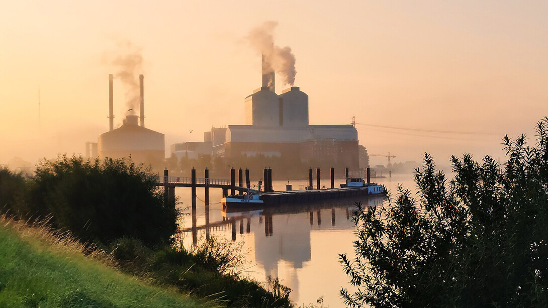 Kohlekraftwerk Tiefstack in Hamburg Billbrook, Deutschland. Inbetriebnahme: 1993, Abschaltung: 2038, Nennleistung (Netto): 194 MW