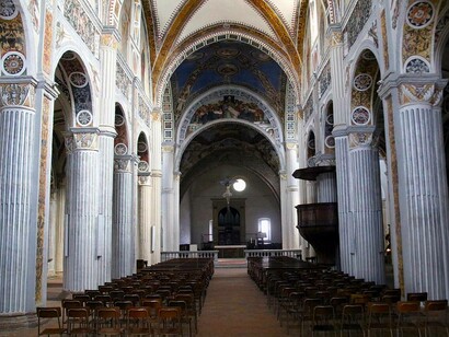 Navata centrale, Abbazia di San Colombano, Bobbio (PC), Italia
