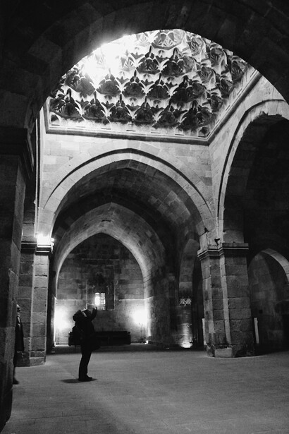 Architecture inside stone building