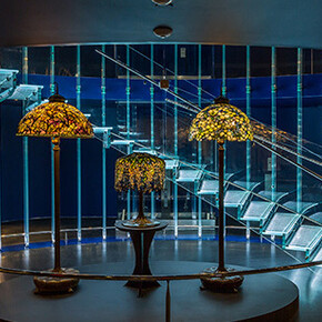 Gallery of Tiffany Lamps. Courtesy of New-York Historical Society 