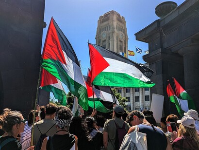 Marcia per la Palestina. 5 ottobre 2025, Tenerife, Isole Canarie, Spagna. Foto di Jose Mesa