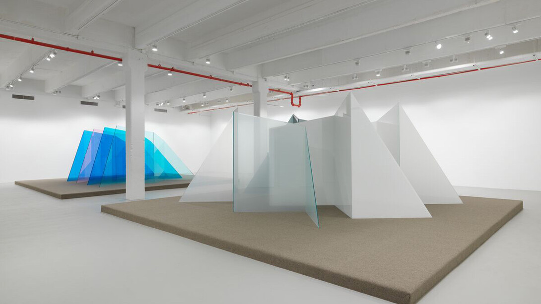 Larry Bell. Still Standing. Installation view @Larry Bell Photo: Dan Bradica