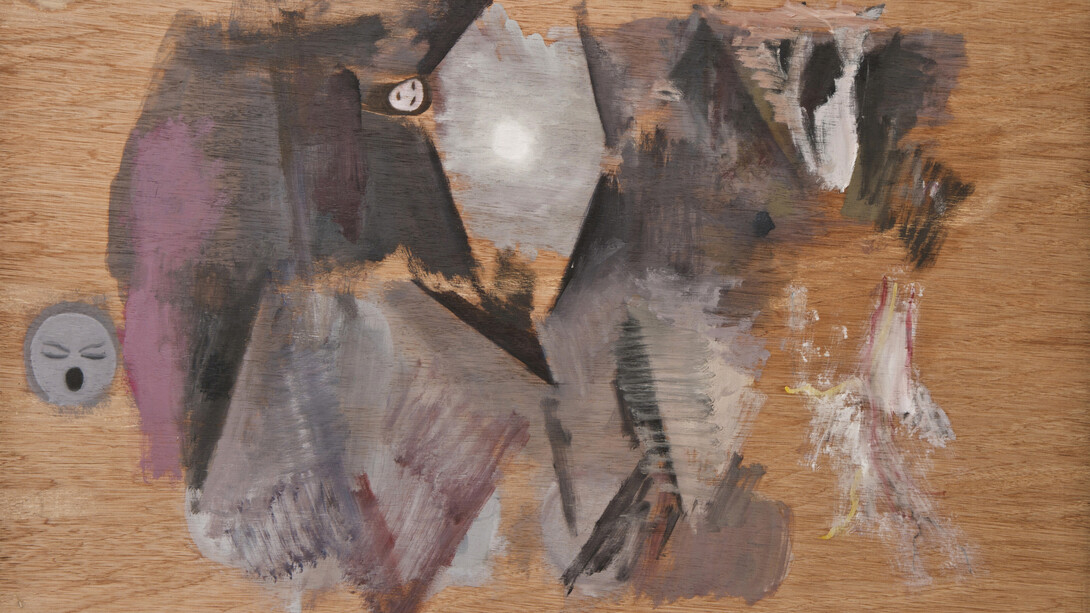 Guillermo Kuitca, Sin título (Madera 1), 2013, Óleo sobre madeira, 53,5 x 85 cm. Photo: Cortesia do artista, da Galeria Fortes Vilaça e da Mendes Wood DM