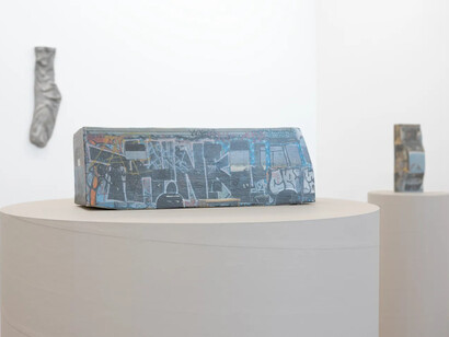 Ry Rocklen, Desert lenses, exhibition view. Courtesy of Wilding Cran Gallery