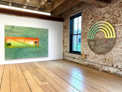 Wendy White, Laguna seca, exhibition view. Courtesy of Gaa Gallery