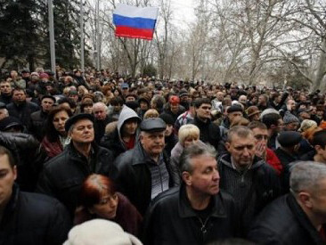 Crimea protests against Russia