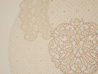 Anila Quayyum Agha, Warhead II (detail, framed), 2023. Courtesy of the Seattle Art Museum 