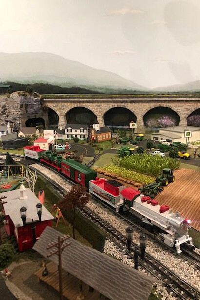 Trees and trains, exhibition view. Courtesy of AACA Museum