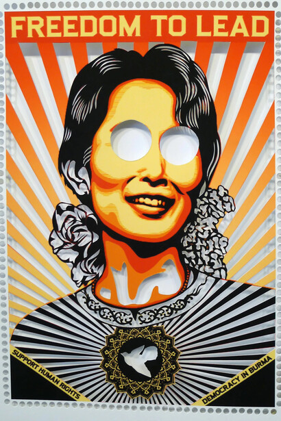 Xin Song, What do you believe series, Aung San, 2024. Courtesy of Studio Artego