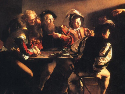 Caravaggio - La Vocation de Saint Mathieu