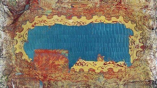 Mark Flood, Blood Trail, 2013, acrylic on canvas, 193 x 264.2 cm, 76 x 104 ins