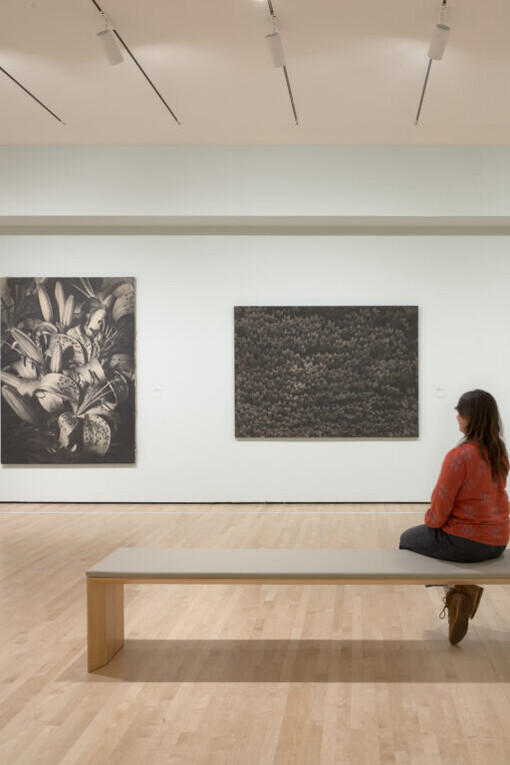 Kunié Sugiura, Photopainting, exhibition view. Courtesy of San Francisco Museum of Modern Art