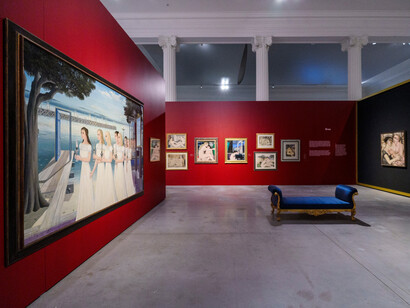 Paul Delvaux, Les mondes de Paul Delvaux, vue d'exposition. Avec l'aimable autorisation de La Boverie