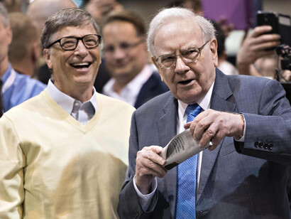 Billionaires Bill Gates and Warren Buffett