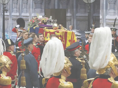 Procesión funeraria de la reina Isabel II en Londres, Reino Unido