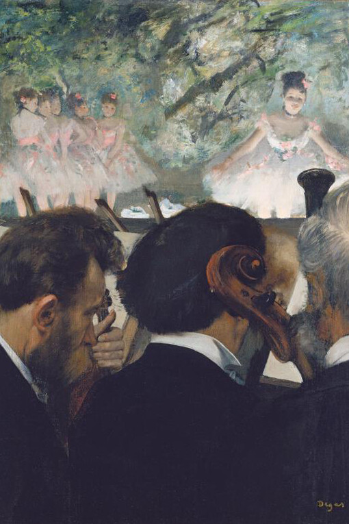 Edgar Degas (1834–1917)
Die Orchestermusiker, 1872
Öl auf Leinwand, 63,6 × 49,0 cm
Städel Museum, Frankfurt am Main
Foto: © Städel Museum