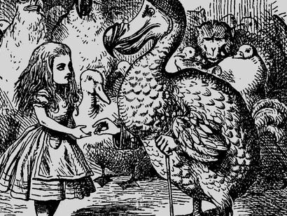 Una de las ilustraciones originales de
John Tenniel que acompañaban la primera edición de 1865