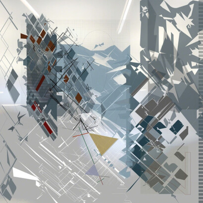 Carlos Aguirre, Desarrollos, Digital resolution on photographic paper, plexiglass mounted, 100 x 100 cm, 2017. Courtesy of Puerta Roja