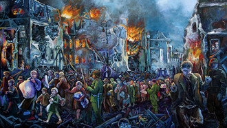 La «Noche de los Cristales Rotos» vista por la pintora Judith Dazzio