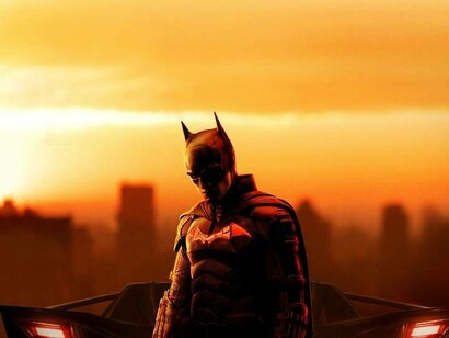 Batman is ready to hop in his Batmobile