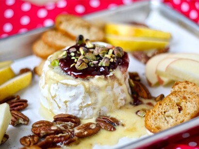 Lingonberry Baked Brie © Sarah Kimmel