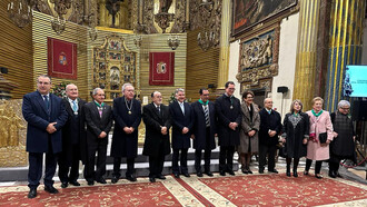 Ceremonia del nombramiento de los Caballeros de la Orden de San Antón, 2024, Orihuela, España. Foto Gaspar Poveda