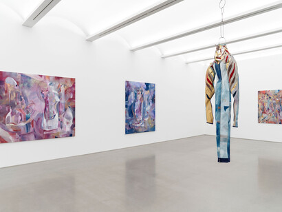 Mathilde Denize, Sound of figures, exhibition view. Courtesy of Perrotin Gallery