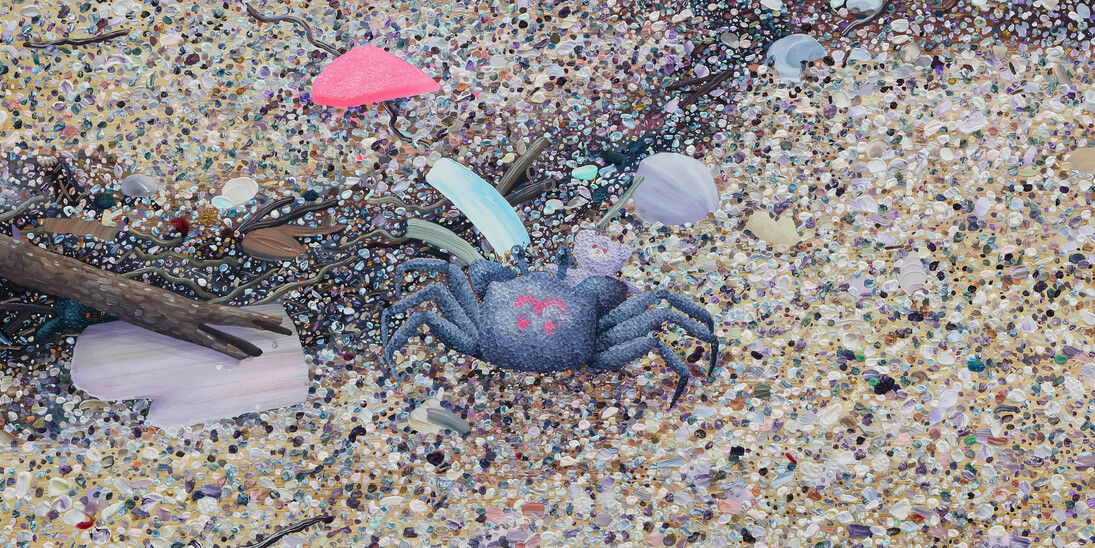 Eguchi Ayane, Drifter A and B, 2017, oil on canvas, 45.8 x 53.6 cm © Eguchi Ayane, Courtesy of Mizuma Gallery