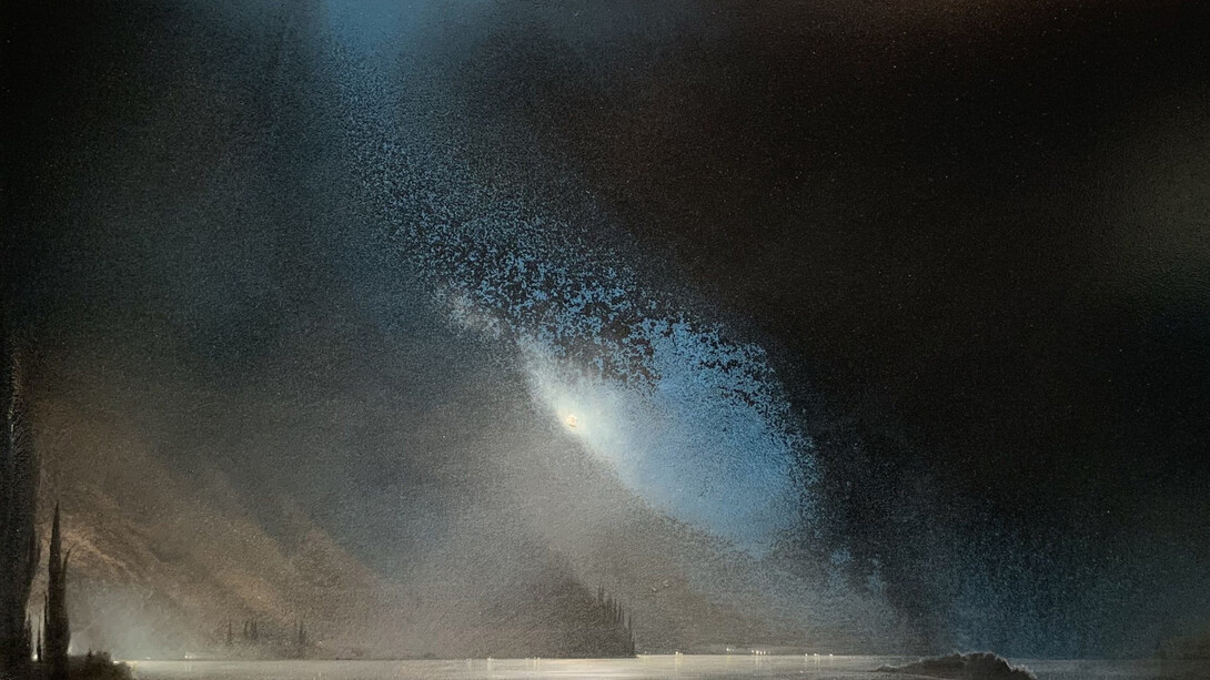 Andrea Giovannini, Serata sul lago di Garda (detail), 2020. Courtesy of Galleria Forni