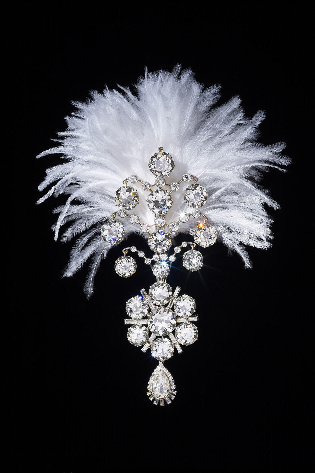 Diamond turban jewel made for the Maharaja of Nawanagar, 1907; remodelled in 1935, India, The Al Thani Collection © Servette Overseas Limited, 2014. Photograph: Prudence Cuming Associates Ltd