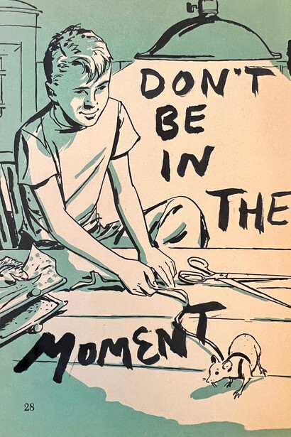 Karen Finley, Don't be in the moment, 2025. Courtesy of Freight and Volume Gallery