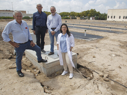 Miembros del equipo investigador del Proyecto SIRIS (de izquierda a derecha): Pablo Melgarejo, Vicente Lidón, Juan José Martínez-Nicolás y Dámaris Núñez-Gómez