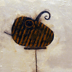 Scott Daniel Ellison, Moth, 2012, Signed, titled, and dated in ink, verso, Acrylic on board, 6 x 8 inches