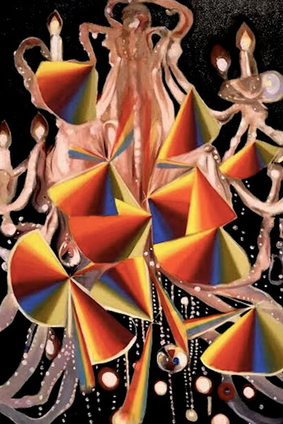 Scott Taylor, Chandelier #6 (detail), 2024. Courtesy of Launch LA Gallery