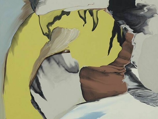Rezi van Lankveld, Smoking Gun Yellow Fire, 2013, Oil on canvas, 110 x 115 cm