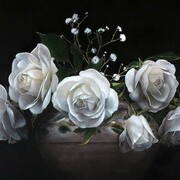 De lucchi Ottorino, Festa del Compleanno, watercolor drybrush su tavola, 36,5x51 cm, 667