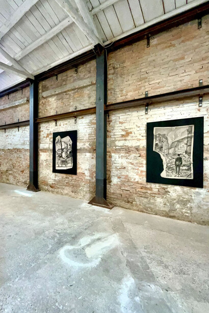 João Vilhena, Predizione perdizione, veduta della mostra. Per gentile concessione della Galleria Alberta Pane