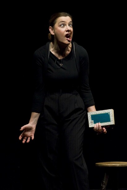 Maria Cassi durante lo spettacolo