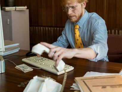 Atendente telefônico. Em alguns casos, há assistentes técnicos muito resilientes, que respiram e conseguem continuar, mas também existem o outro lado